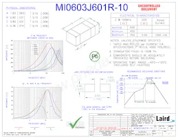 MI0603J601R-10 Datasheet Cover