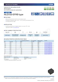 NLCV32T-R68M-EFRD Datasheet Copertura