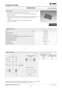 NX8045GB-40.000M-STD-CSJ-1 Datenblatt Cover