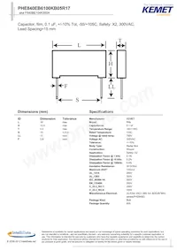 PHE840EB6100KB05R17 Datenblatt Cover