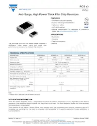 RCS08059R76FKEA Datasheet Cover