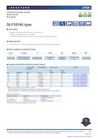 SLF10165T-6R8N4R3-3PF Datasheet Cover