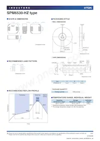 SPM6530T-100M-HZ Datasheet Page 3