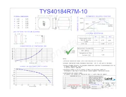 TYS40184R7M-10 Datasheet Cover