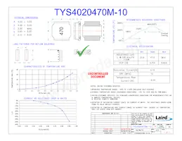 TYS4020470M-10 Datasheet Cover