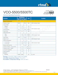 VCO-5500TC數據表 封面