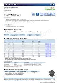 VLS5045EX-101M Datasheet Cover