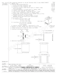 TTC-4023 Datasheet Cover