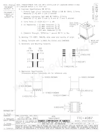 TTC-4087 데이터 시트 표지