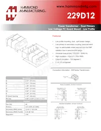 229D12 Datasheet Cover