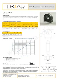 CST-1015 Datasheet Cover