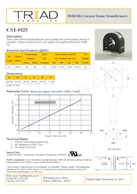 CST-1025-B Datasheet Cover