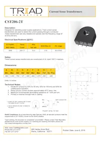 CST206-2T Datasheet Cover
