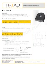 CST306-2A Datasheet Cover