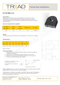 CST306-3A-B Datasheet Cover