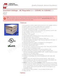 CV120600 Datasheet Cover