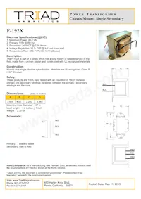 F-192X數據表 封面