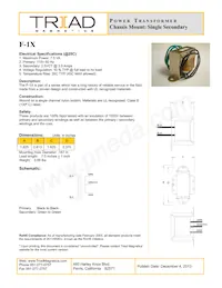 F-1X Datasheet Cover