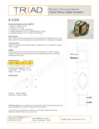 F-216X數據表 封面