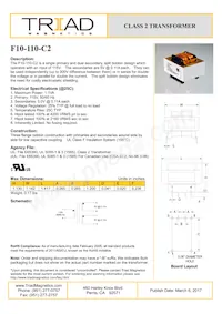 F10-110-C2 Datasheet Copertura