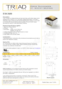 F10-3600 Datasheet Cover