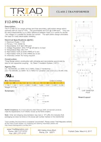 F12-090-C2 Datasheet Copertura