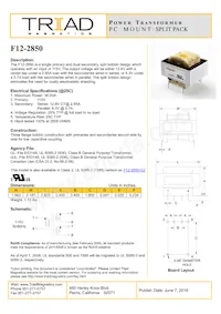 F12-2850 Datasheet Cover