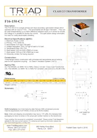 F16-150-C2 Datasheet Copertura