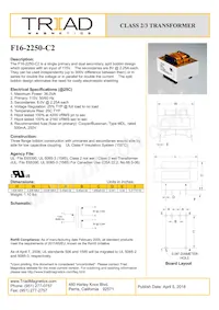 F16-2250-C2 Datasheet Cover