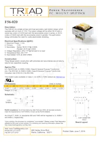 F56-020 Datasheet Cover