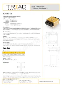 FP230-25 Datasheet Copertura