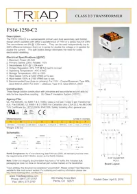 FS16-1250-C2 Datasheet Copertura