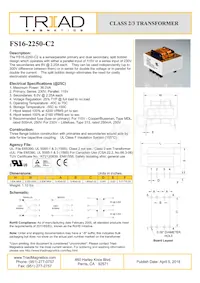 FS16-2250-C2數據表 封面