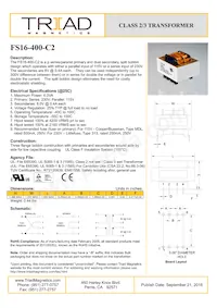 FS16-400-C2 Datasheet Cover