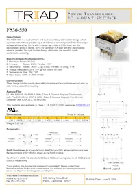 FS36-550 Datasheet Copertura