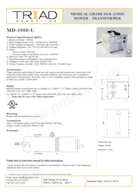MD-1000-U Datasheet Cover