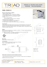 MD-2000-U Datasheet Cover