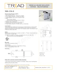 MD-250-E Datasheet Copertura