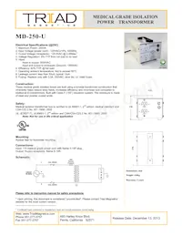 MD-250-U Datasheet Cover
