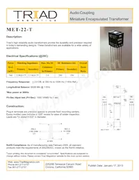MET-22-T Datasheet Copertura