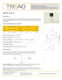 MET-60-T Datasheet Copertura