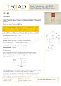 SP-49-B Datasheet Cover