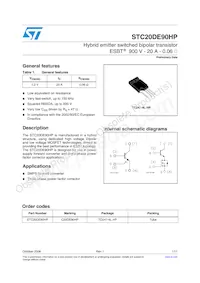 STC20DE90HP Datasheet Cover