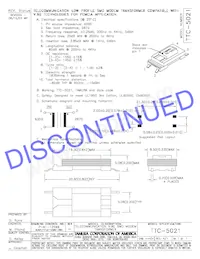 TTC-5021 Datasheet Cover