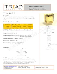 TY-303P-B Datasheet Cover