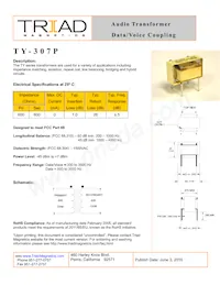 TY-307P-B Datasheet Cover