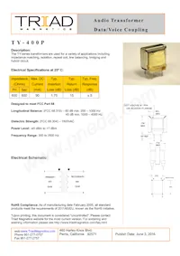 TY-400P-B Datasheet Copertura