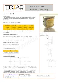 TY-401P-B Datasheet Copertura