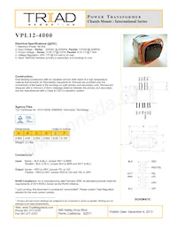 VPL12-4000 Datasheet Copertura