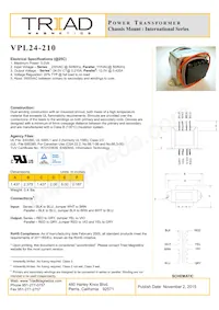 VPL24-210 Datasheet Copertura